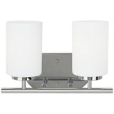Oslo Two Light Bath — Cased Opal Etched
