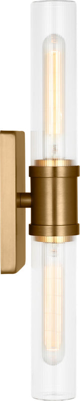 Keaton 20" Vanity Sconce — Clear Fluted
