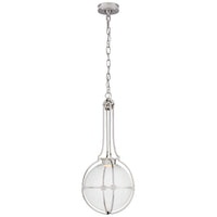 Gracie Medium Captured Globe Pendant with Clear Glass