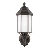 One Light Outdoor Wall Lantern — 16.25", Satin Etched