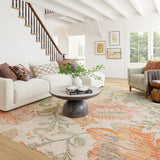 Zell Transitional Floral Machine Washable Rug