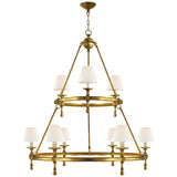 Classic Two-Tier Ring Chandelier