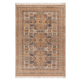 Dash & Albert Ardin Vintage Handmade Cotton Rug in Brown, on white