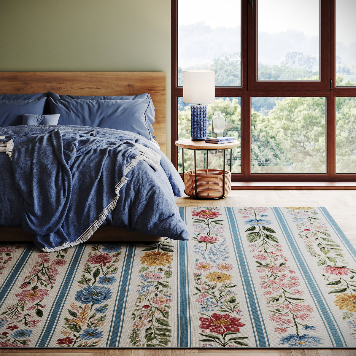 Dash & Albert Arroya Floral Indoor/Outdoor Rug in Multicolour, photo 4