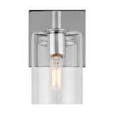 LED Bath Wall Sconce — W: 4.75" × H: 7.75" × D: 6.38"