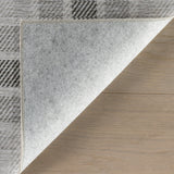 Andri Modern Plaid Machine Washable Rug