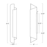 Flute Two Light Wall Sconce
