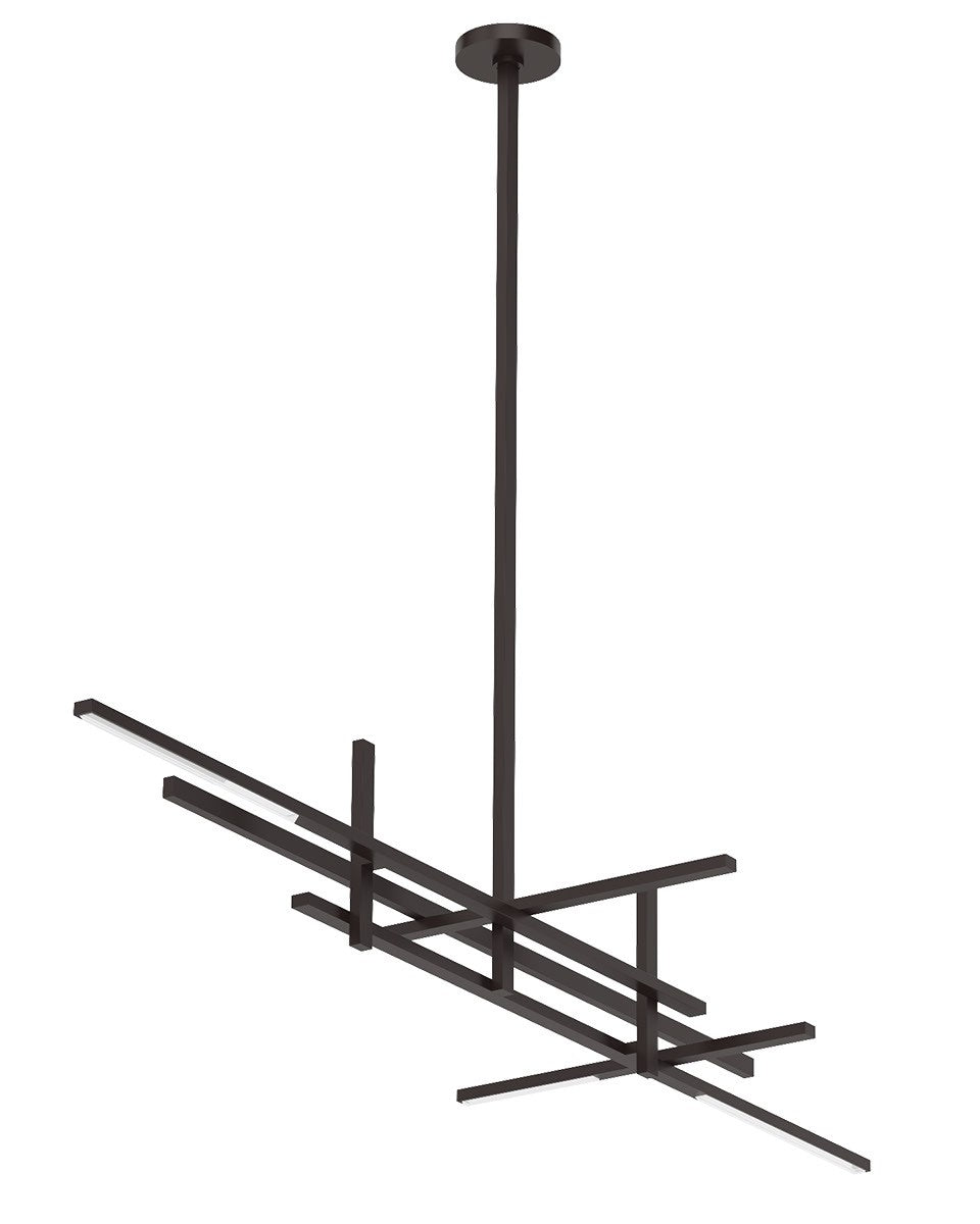Cityscape Stacked X-Large Linear Chandelier