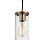 One Light Mini-Pendant — Clear, 60 W