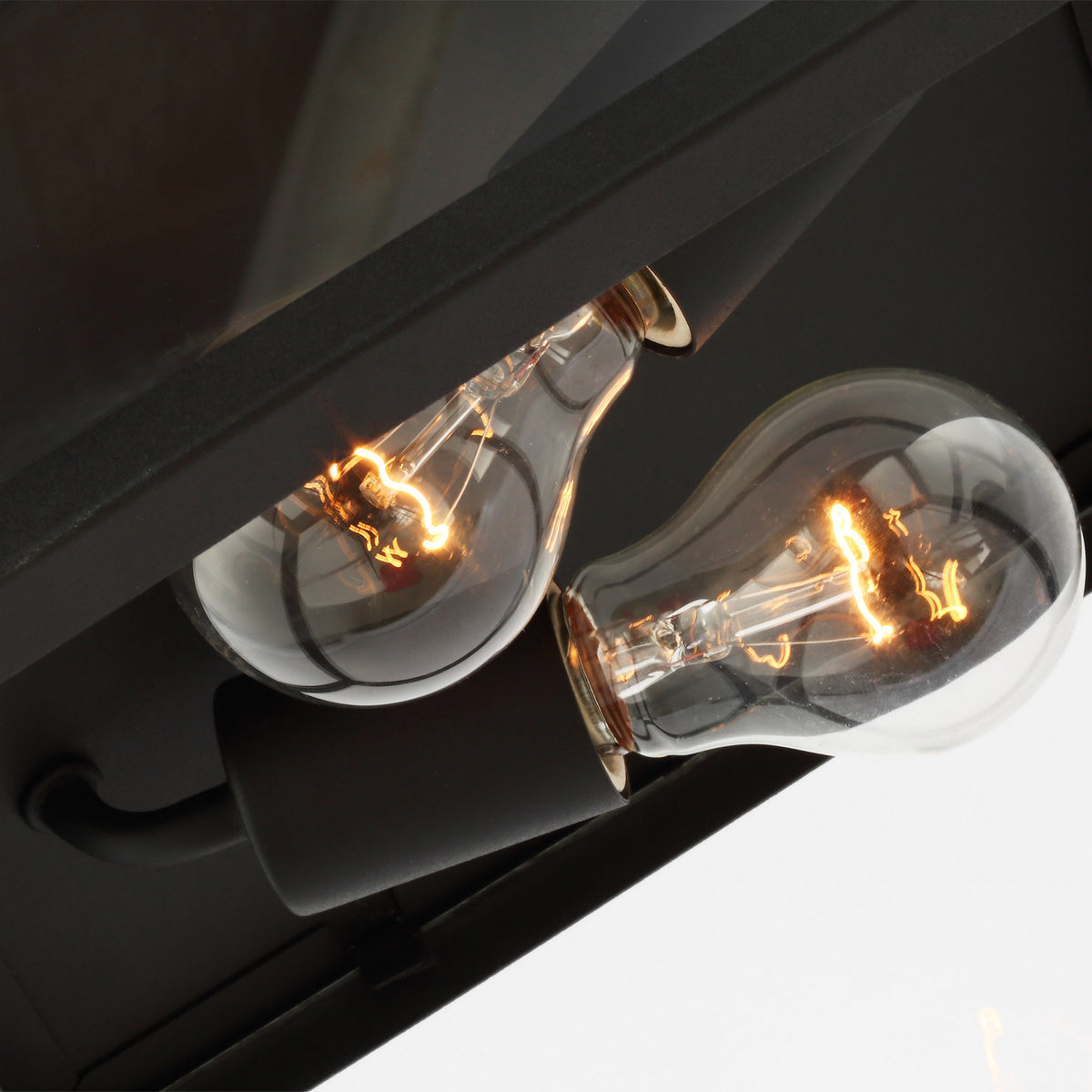 Two Light Outdoor Flush Mount — 60 W