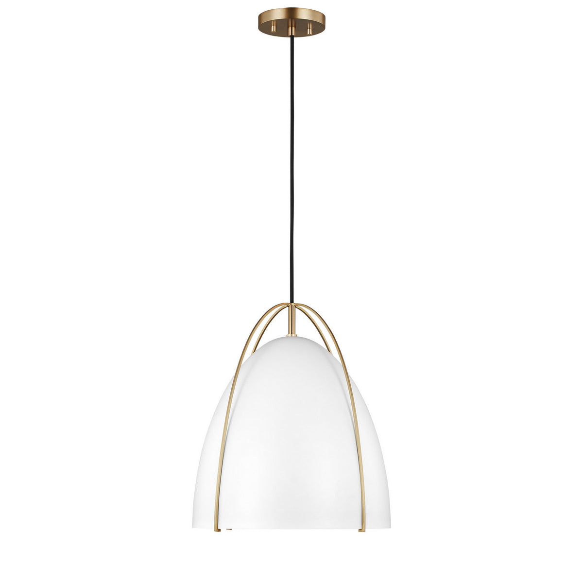 Norman Medium Pendant — Matte White, 75 W