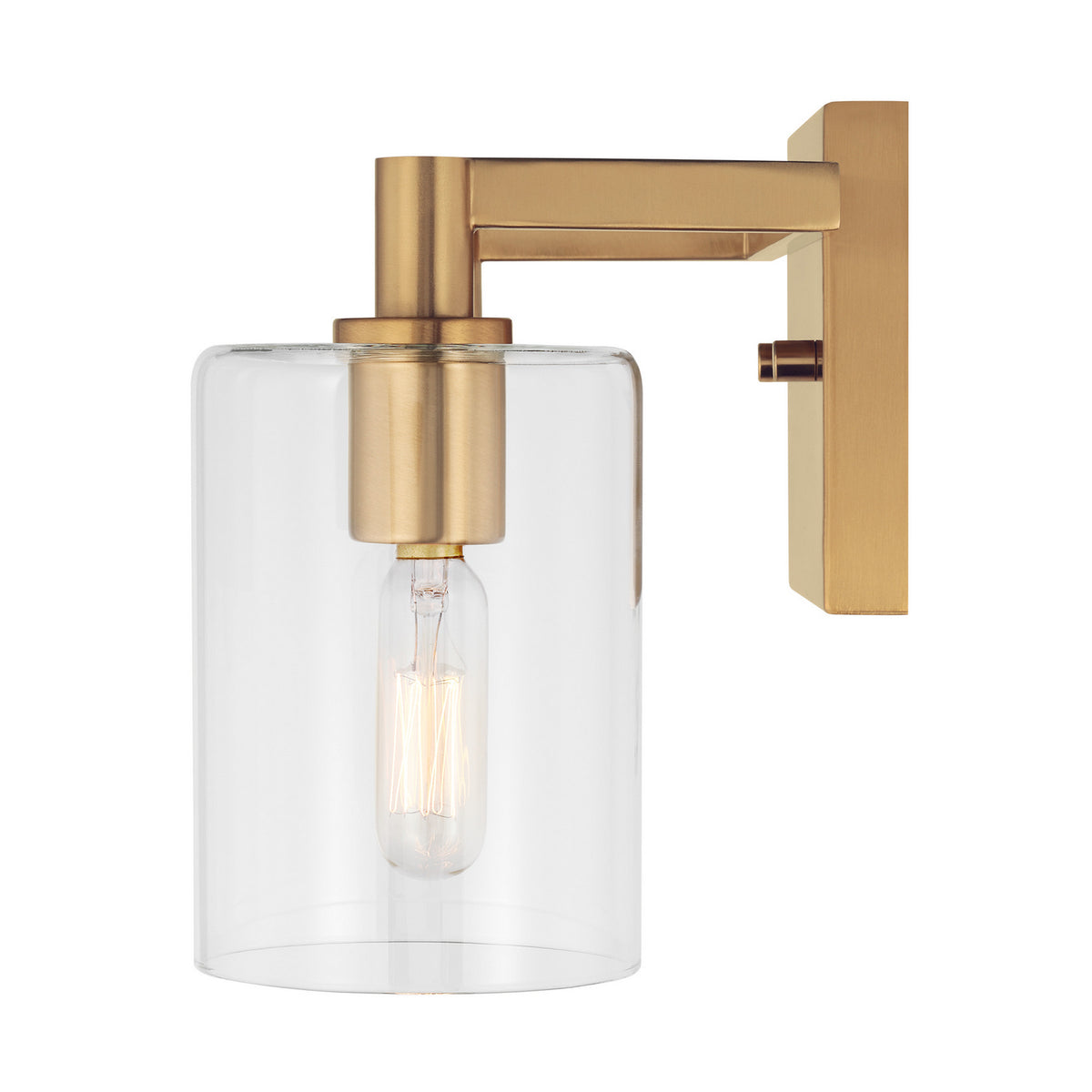 LED Bath Wall Sconce — W: 14.25" × H: 7.75" × D: 6.38"