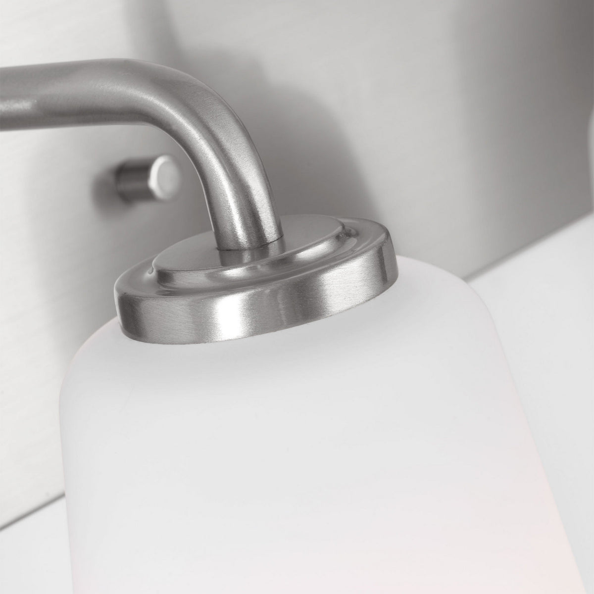Miles Four Light Bath — Etched white glass
