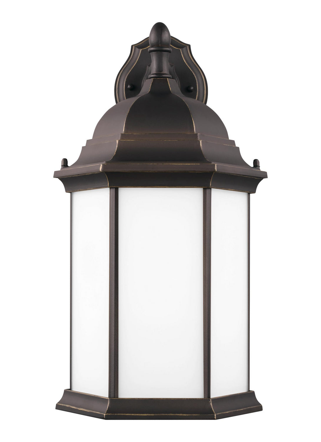 Sevier 18.75" Down Lantern — Satin Etched