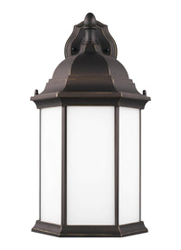 Sevier 18.75" Down Lantern — Satin Etched