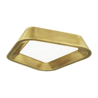 Rhonan Flush Mount — Plated Brass
