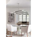 Wick Eight Light Chandelier