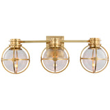 Gracie Triple Sconce with Clear Glass