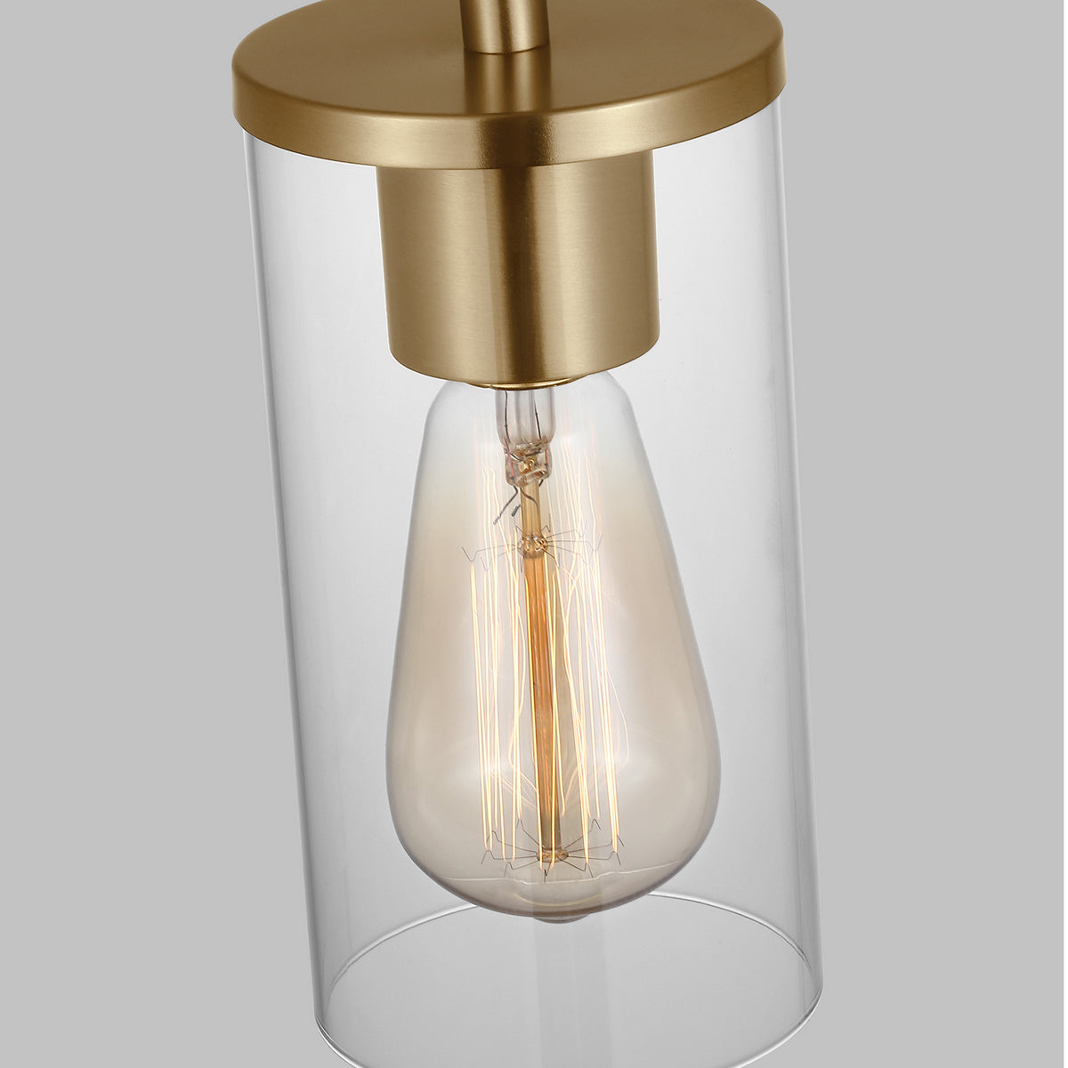 One Light Mini-Pendant — Clear, 60 W