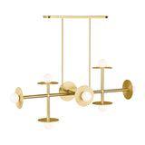 Nodes Large Linear Chandelier