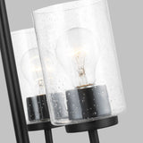 Oslo Three Light Chandelier — Clear Seeded