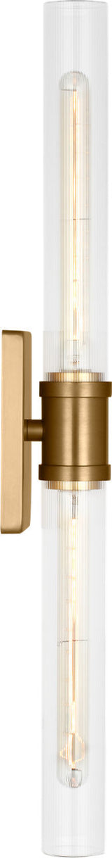 Keaton 30" Vanity Sconce — Clear Fluted
