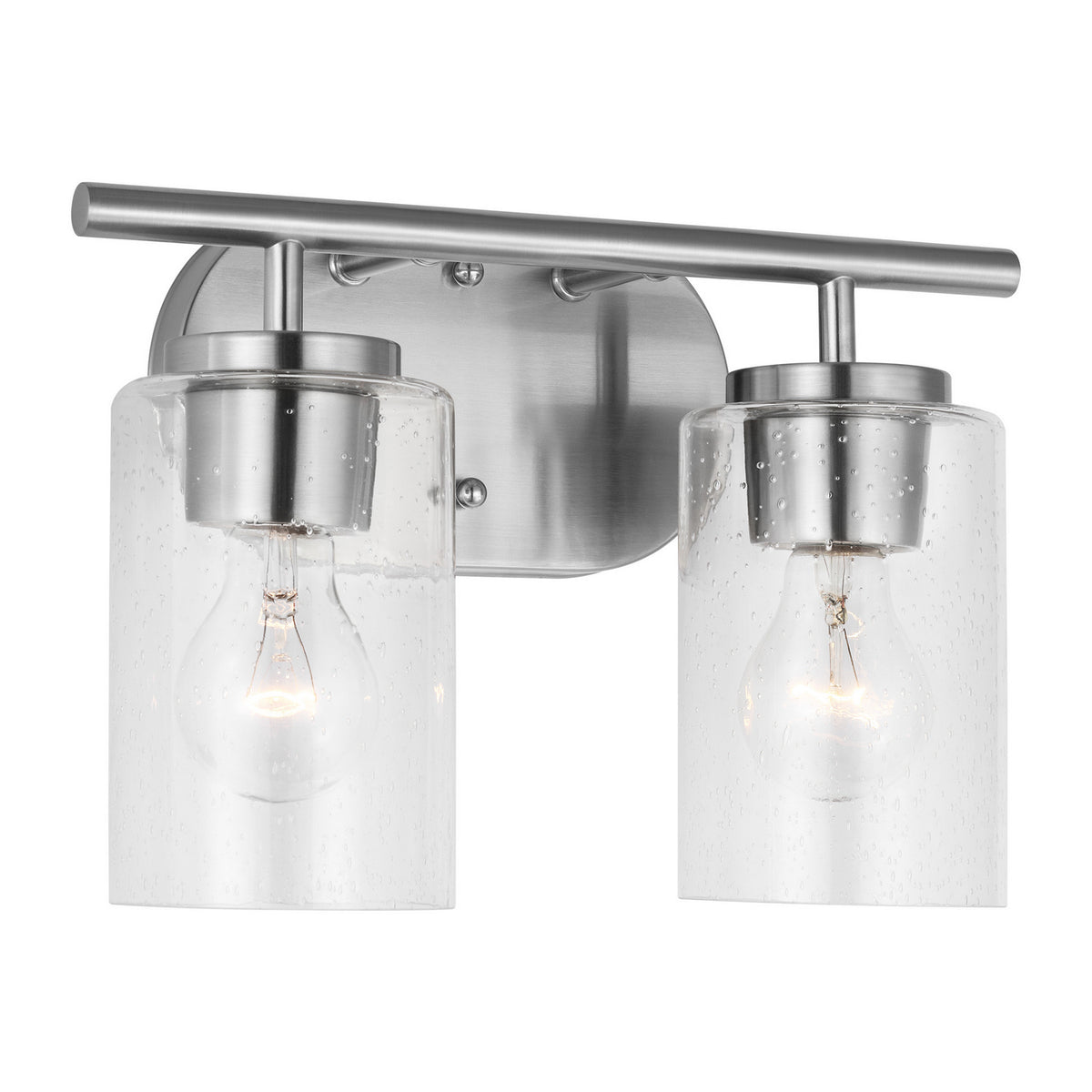 Oslo Two Light Bath — Clear Seeded