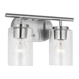 Oslo Two Light Bath — Clear Seeded