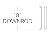 Universal Downrod — 18"