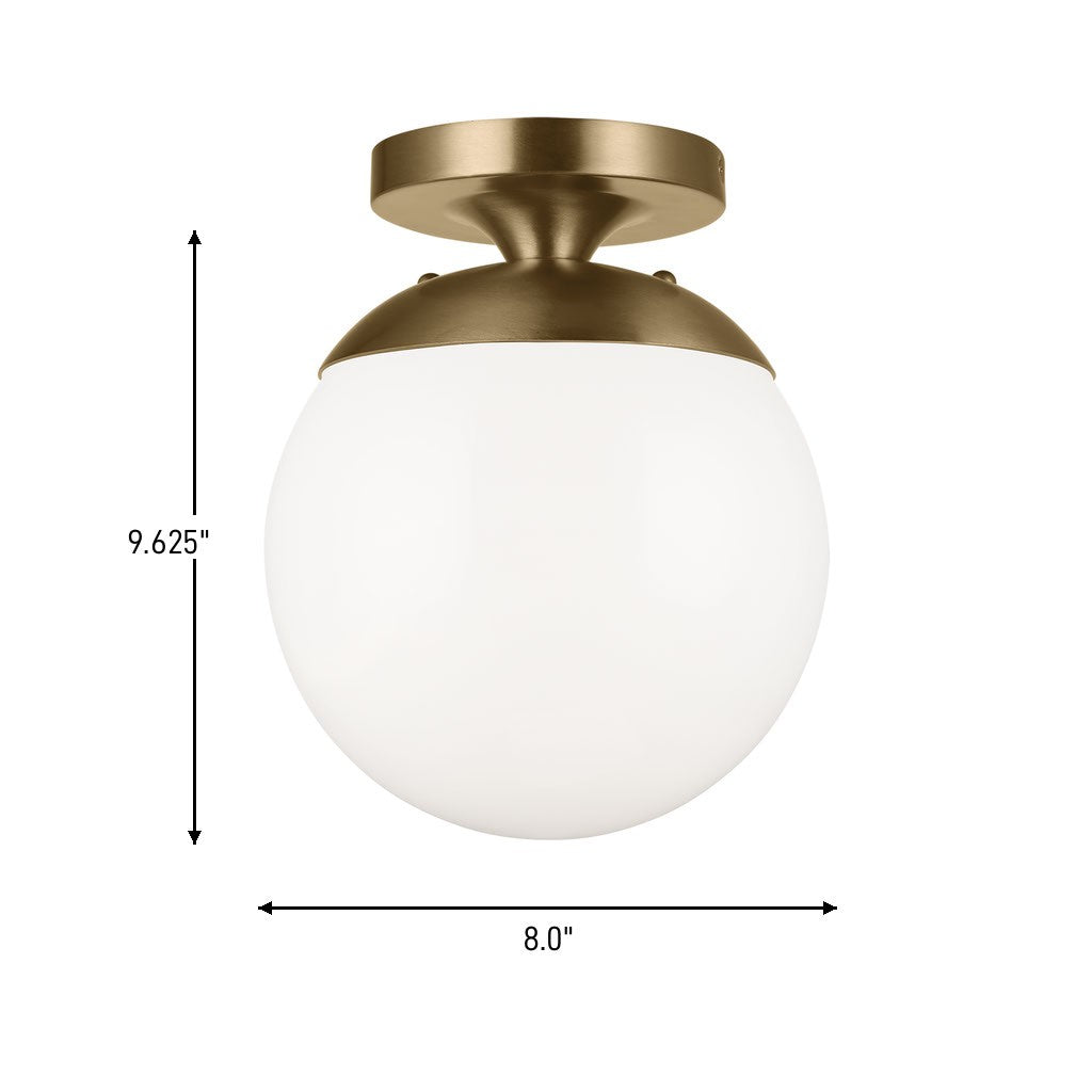 Leo Hanging Globe Flush Mount