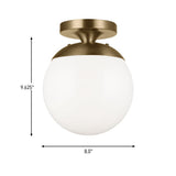 Leo Hanging Globe Flush Mount