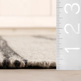 Nate Berkus York Striped Wool Cozy Area Rug