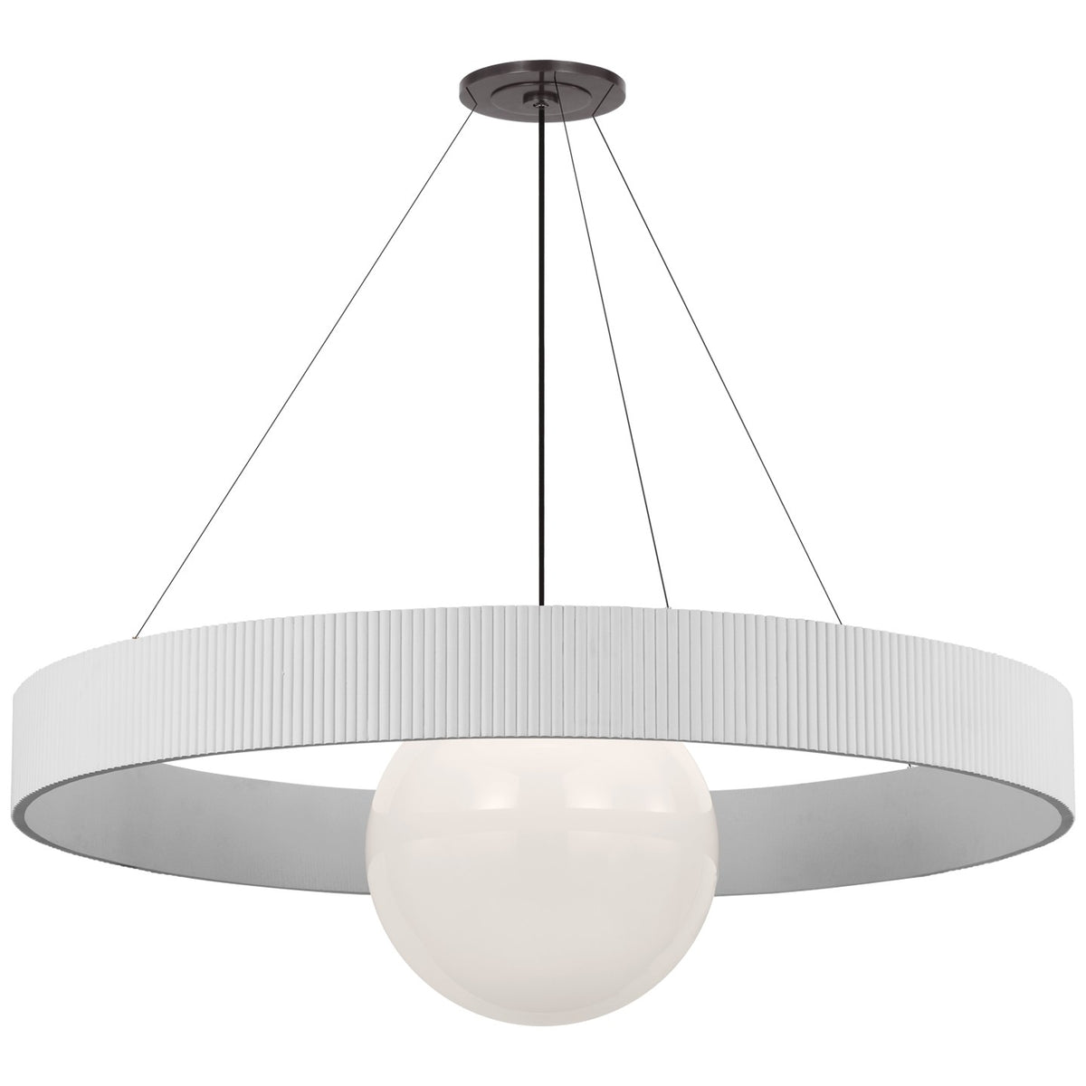 Arena 53" Ring and Globe Chandelier