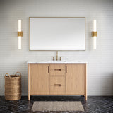 LED Bath Wall Sconce — W: 4.75" × H: 26.75" × D: 4.50"