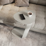 BDi Bink Laptop Stand / Side Table in Stone, in a room setting