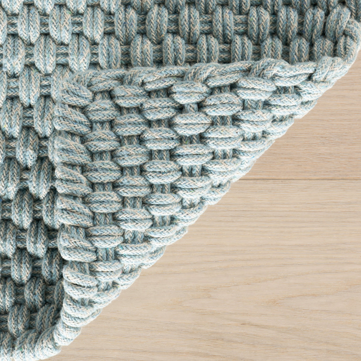 Dash & Albert Bridges Rope Rug in Light Blue, photo 5