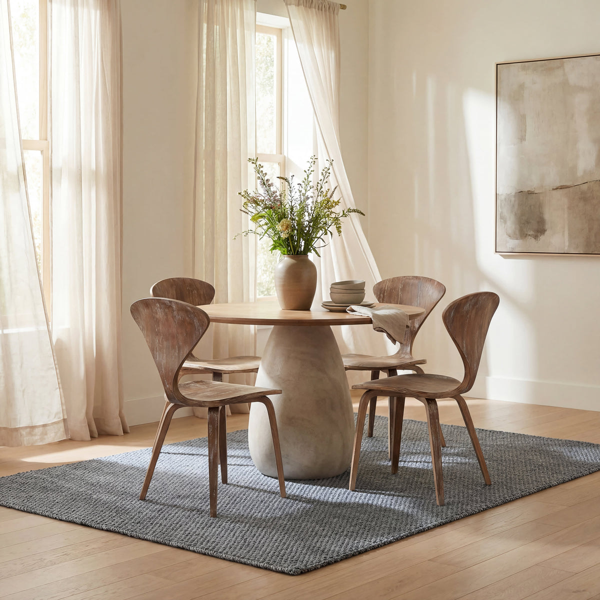 Dash & Albert Bridges Rope Rug in Navy, photo 4