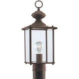 Jamestowne 17" Post Lantern — Clear Beveled