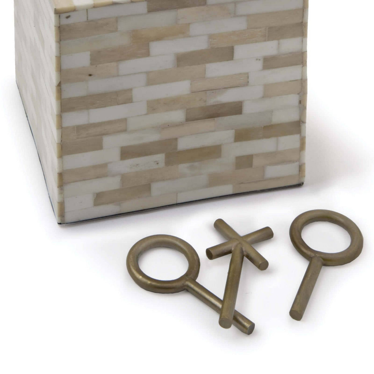 Tic Tac Toe Block (Multi-Tone Bone)