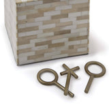 Tic Tac Toe Block (Multi-Tone Bone)
