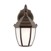 Bakersville Curve 11" Lantern — Satin Etched
