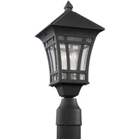Herrington 16.5" Post Lantern — Clear Seeded