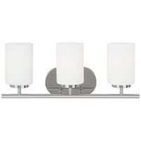Oslo 3-Light Bath Sconce — Cased Opal Etched