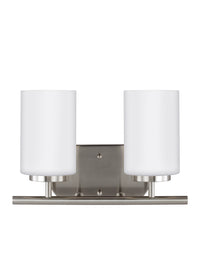 Oslo Two Light Bath — Cased Opal Etched