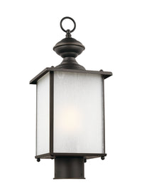 Jamestowne 17" Post Lantern — Frosted Seeded