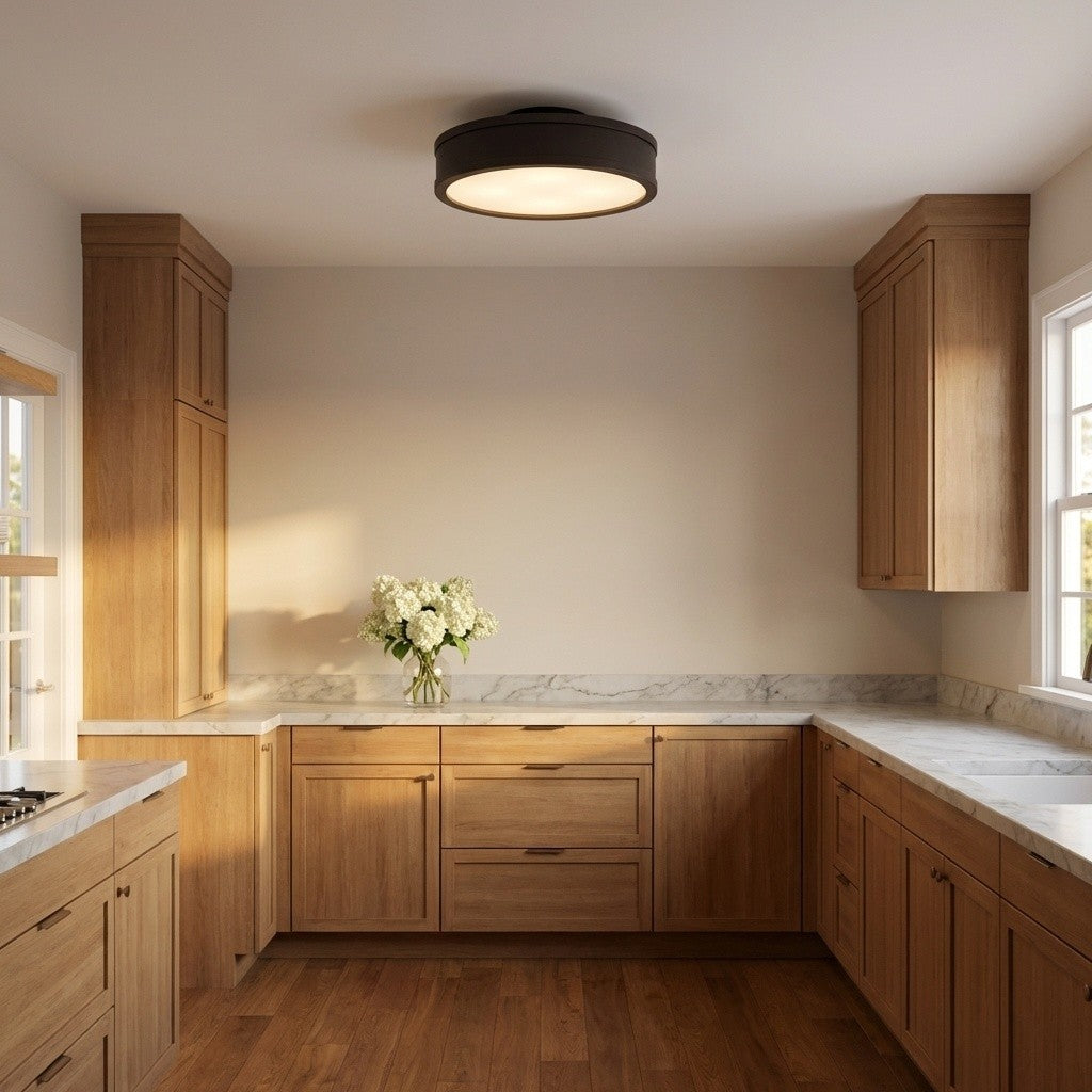 Dupont 12 Round Semi Flush