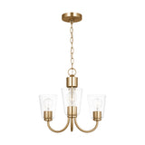 Miles Three Light Chandelier — Clear