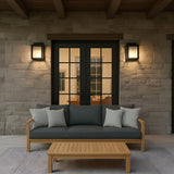 Audley 10" LED Lantern — Distressed Seeded