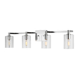 LED Bath Wall Sconce — W: 35.00" × H: 7.75" × D: 6.38"