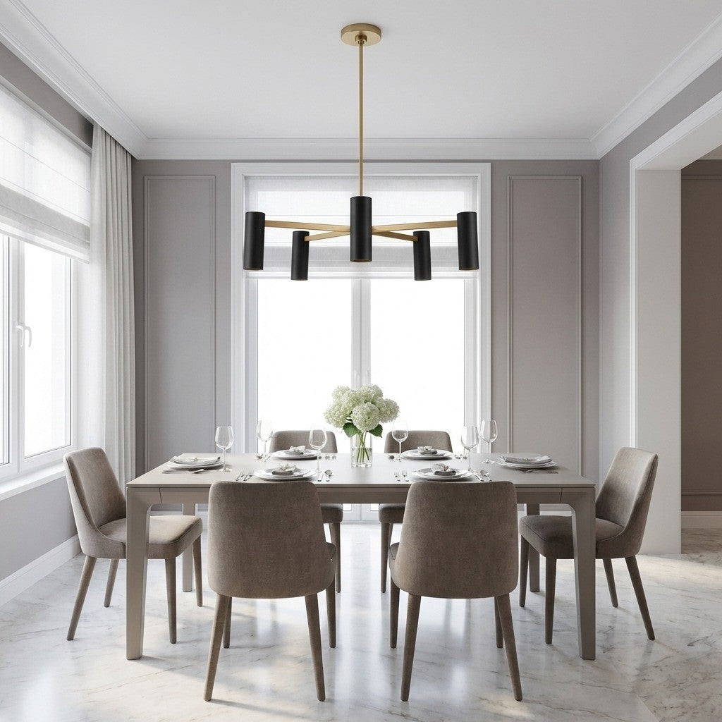 Zentro Five Light Chandelier